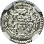 August III Sas, Halerz Drážďany 1755 FWôF - NGC MS64 - Vzácne