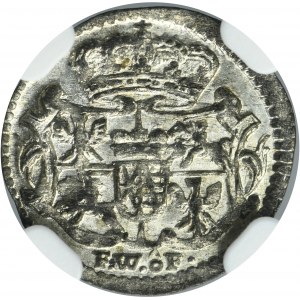 August III Sas, Halerz Drážďany 1756 FWôF - NGC MS65 - Vzácne