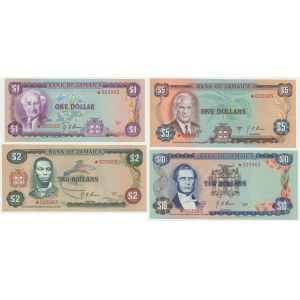 Jamaica, set 1-5 Dollars 1977 (4 pcs.) - collector series