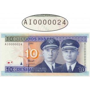 Lithuania, 10 Litu 2001 - AI 0000024 -