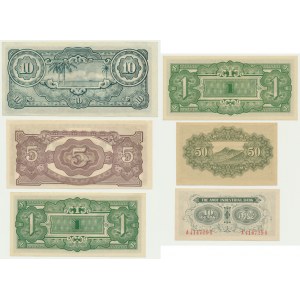 Le Japon et l'occupation japonaise, série de billets (6 pièces)