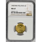 2 zlaté 1987 - NGC MS67