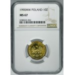 10 złotych 1990 - NGC MS67