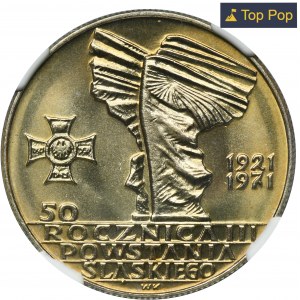 10 złotych 1971 50 rocznica Powstania Śląskiego - NGC MS67