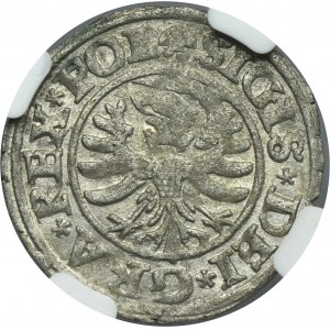 Sigismund I the Old, Schilling Danzig 1530 - RARE - NGC MS61