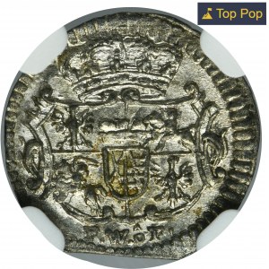 August III Sas, Halerz Dresden 1741 FWôF - NGC MS65