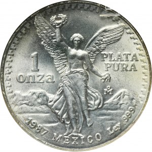 Mexico, 1 Onza Mexico 1987 - GCN MS68