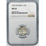 Free City of Danzig, 1/2 gulden 1932 - NGC MS64