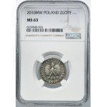 1 złoty 2010 - NGC MS63