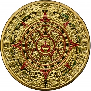 Mexico, Token, Aztec Gold Calendar