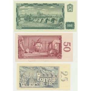 Czechosłowacja, zestaw 25-100 koron 1961-64 (3 szt.)