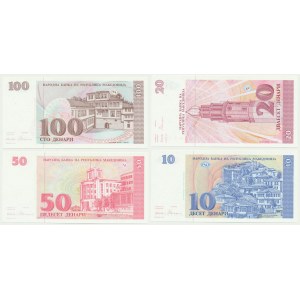Macedonia, 10-100 Dinari 1993 (4 pcs.)