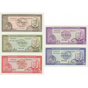 Tonga, set 1/2 - 5 Pa'anga 1997-84 (5 pcs.)