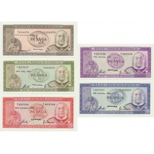 Tonga, set 1/2 - 5 Pa'anga 1997-84 (5 pcs.)