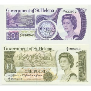Saint Helena, set 50 Pence-1 Pound (1979-81)(2 pcs.)