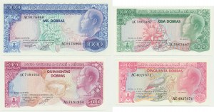 Sao Tomé and Principe, set 50-1.000 Dobras 1982 (4 pcs.)