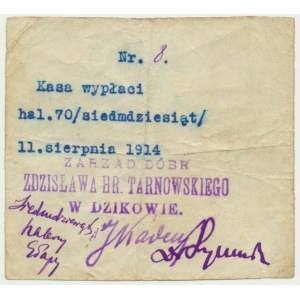 Dzików, 70 halers 11.8.1914 - ROW
