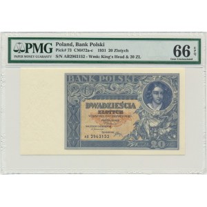 20 gold 1931 - AB. - PMG 66 EPQ