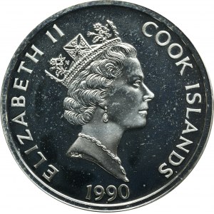 Wyspy Cooka, Elżbieta II, 50 Dolarów 1990 - Henry Hudson