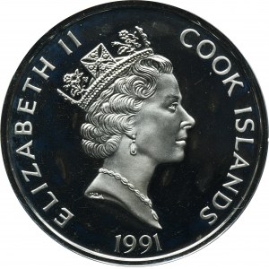 Îles Cook, Elizabeth II, 50 dollars 1991 - Peter Minuit