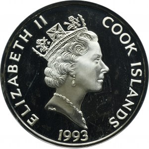 Cook Islands, Elizabeth II, 50 Dollars 1993 - George Vancouver
