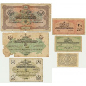 Turquie, Empire ottoman, ensemble (6 pièces).