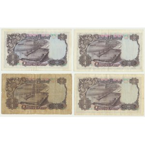 Kuwait, 1/4 Dinar 1968 (4 pcs.)