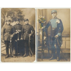 Commemorative photos - 4th Regiment of Zaniemenskiy Lancers (2 pieces).