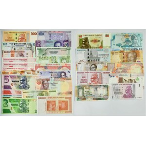 Afryka, zestaw banknotów (33 szt.)