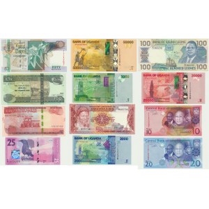 Afryka, zestaw banknotów (12 szt.)