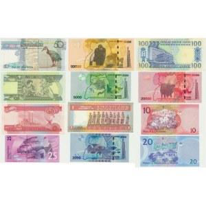 Afrique, set de billets (12 pièces)