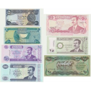 Iraq, set 5-500 Dinara 1982-2013 (7 pcs.)