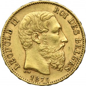 Belgia, Leopold II, 20 Franków Bruksela 1876
