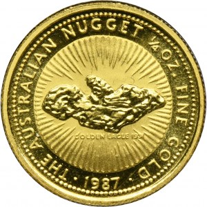 Australia, Elżbieta II, 25 Dolarów Perth 1987 - Australian Nugget