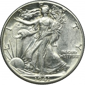 USA, 1/2 Dolara Filadelfia 1941 - Liberty