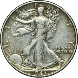 USA, 1/2 Dollar Philadelphia 1943 - Liberty