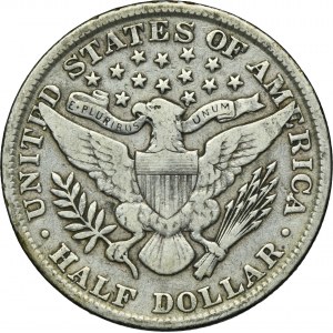 USA, 1/2 Dolara Filadelfia 1902 - Barber