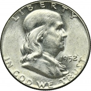 USA, 1/2 Dolara Filadelfia 1952 - Franklin