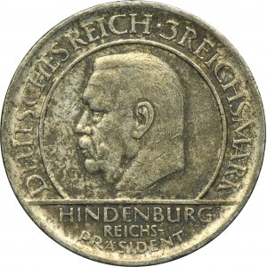 Niemcy, Republika Weimarska, 3 Marki Karlsruhe 1929 G - Przysięga