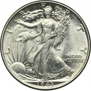 USA, 1/2 Dollar Philadelphia 1943 - Liberty