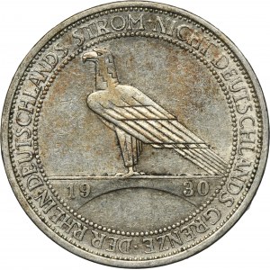 Nemecko, Weimarská republika, 3 marky Berlín 1930 A - Oslobodenie Porýnia