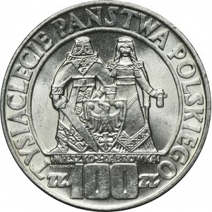 100 zloty 1966 Mieszko et Dąbrówka