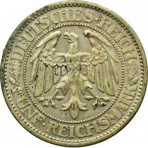Niemcy, Republika Weimarska, 5 Marek Berlin 1928 A - Dąb