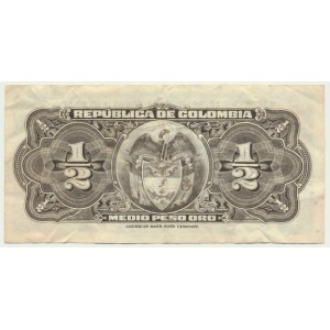 Colombia, 1/2 Peso Oro 1948