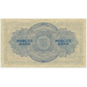 Norvège, 5 couronnes 1945