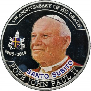 Palau, 1 Dollar 2010 - John Paul II, Santo Subito