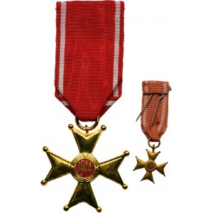 PRL, Knights Cross of the Order of Polonia Restituta with a miniature