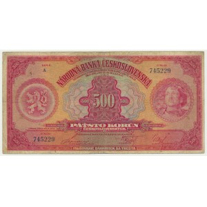 Czechosłowacja, 500 koron 1929