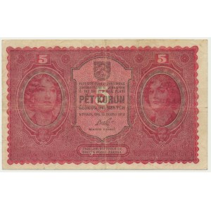 Czechoslovakia, 5 Korun 1919