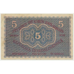 Czechoslovakia, 5 Korun 1919